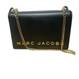 Marc Jacobs Black Leather Gold  Hardware NWT